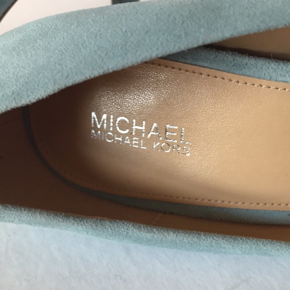 NWT Michael Kors Blue Suede Shoes Size 9.5 - Picture 8 of 9
